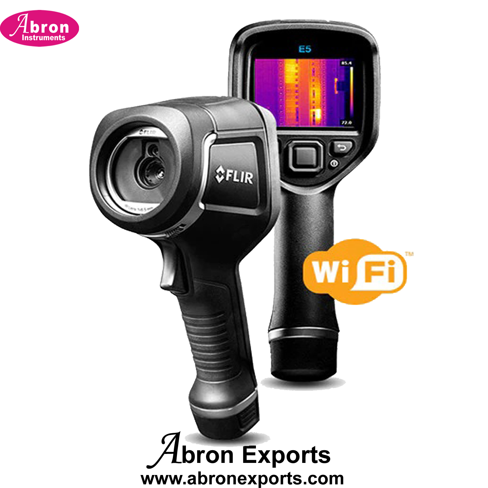 Thermal Camera FLIR E5XT 160×120 Thermal Imaging Inspection 9Hz Wi-Fi Matte Black 500x Abron